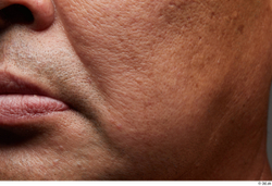 Face Mouth Cheek Skin Man Asian Overweight Wrinkles Studio photo references